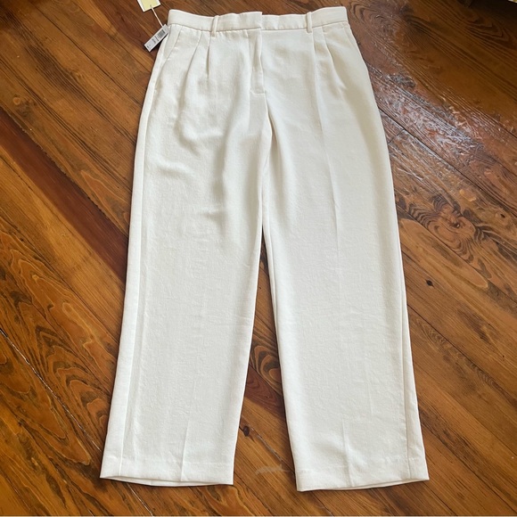 Aritzia NEW Effortless Wide Leg‎ Elegant Light Birch Pants size 16